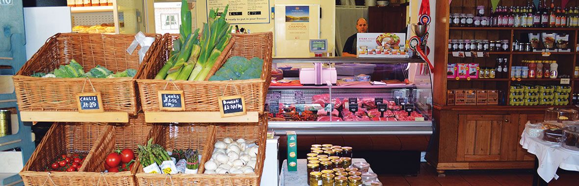 Interior of Lewis’s Farm Shop in Wrexham