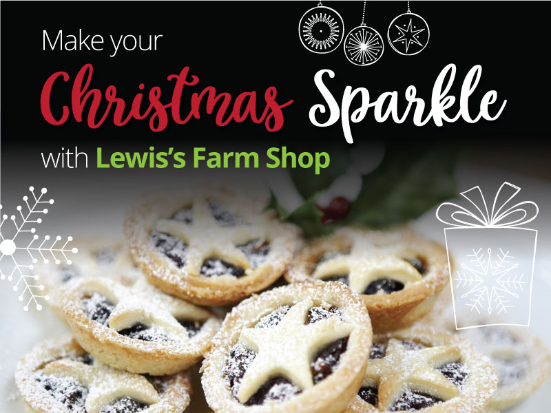 Make your Christmas Sparkle with Lewis’s Farm Shop
