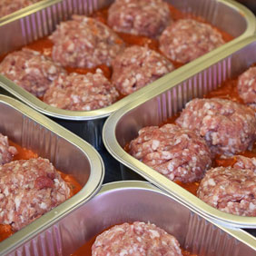 Minced beef meatballs